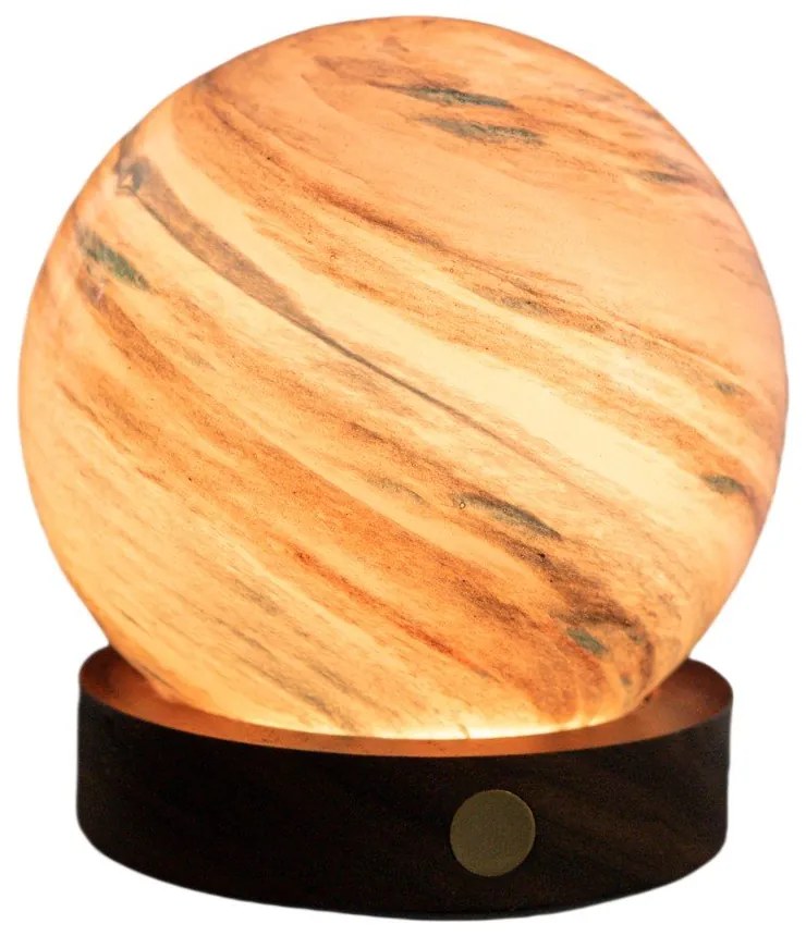 Brązowa/w ciemnym naturalnym kolorze dekoracja świetlna na USB ø 8 cm Polar Cloud – Gingko