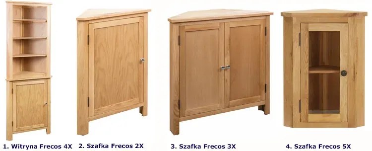 Wysoka szafka narożna stojąca dąb L0-D51