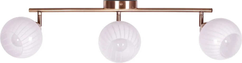Lampa sufitowa na listwie z 3 ruchomymi kloszami - 6X A767 E5-C38