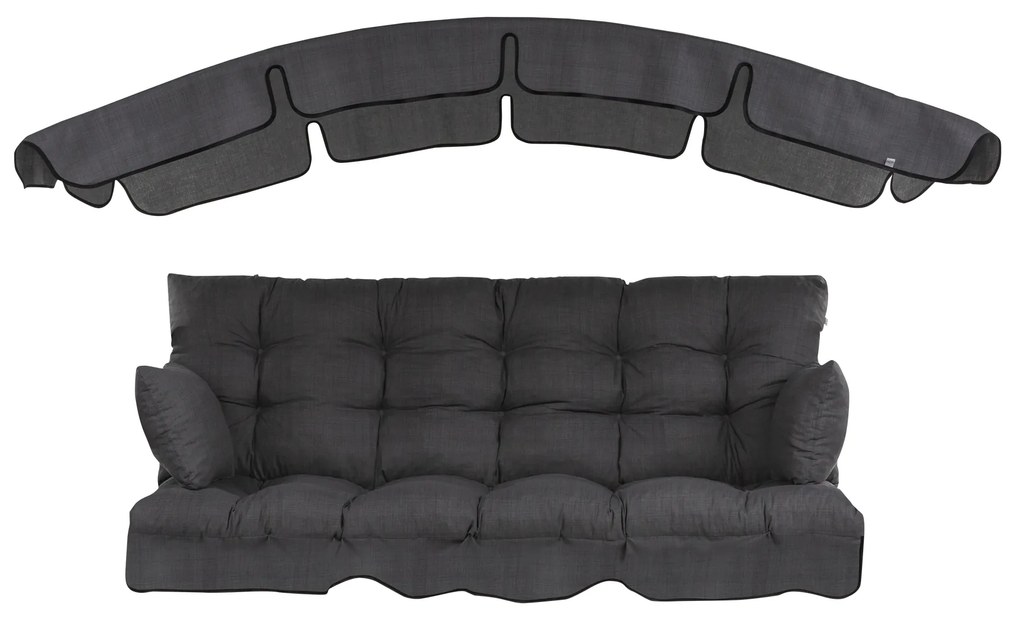 Poduszki na huśtawkę 170 cm  z daszkiem Ravenna H024-07PB PATIO