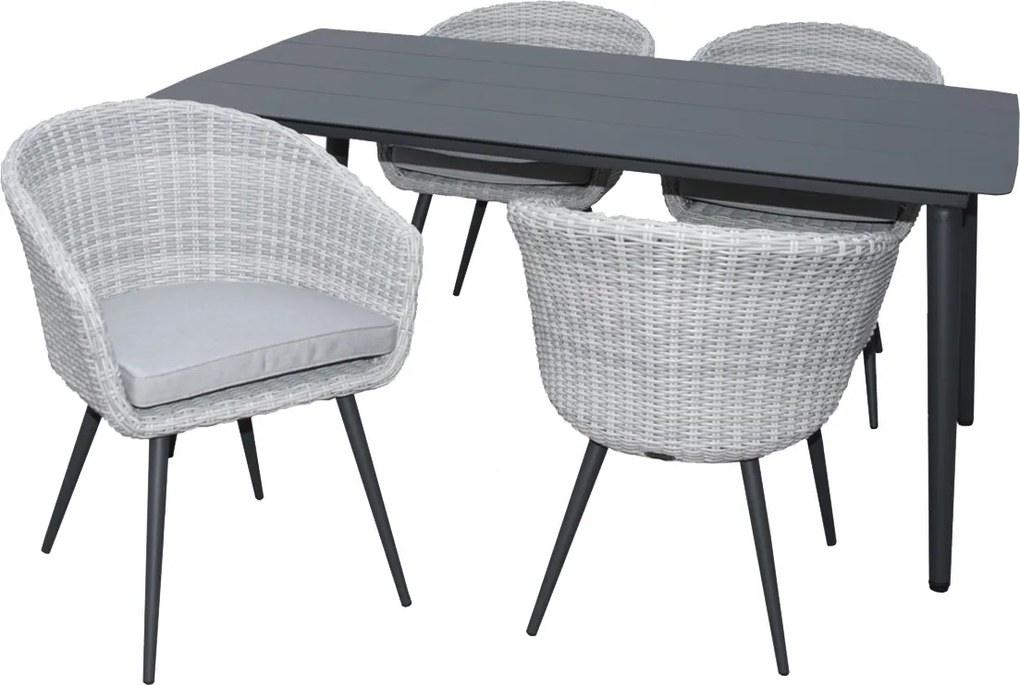 Doppler TEE - aluminiowy stół ogrodowy 160 cm - (N376) OSTATNIA SZTUKA