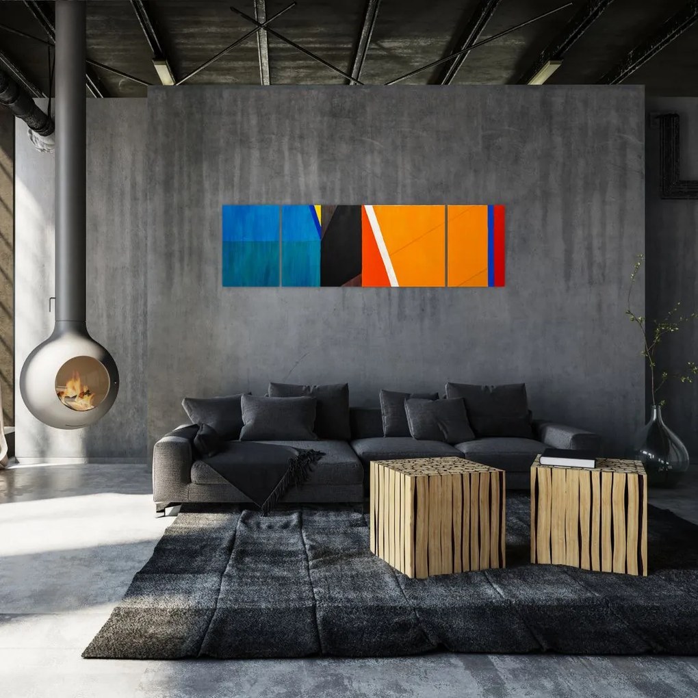 Obraz - Geometria (170x50 cm)