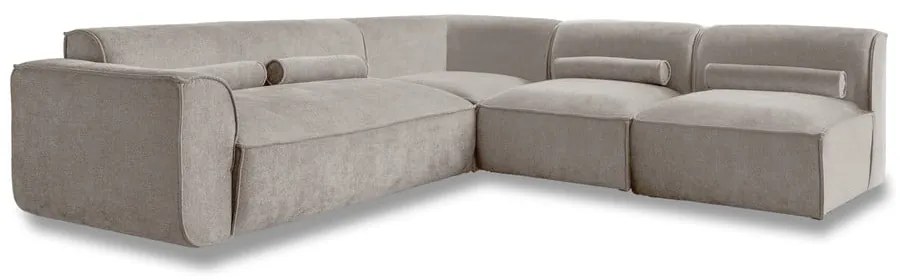 Beżowy narożnik (prawostronny) Flex Felix – Miuform