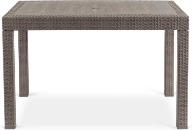 Stół Ogrodowy Prostokątny FARGO Brązowy Technorattan