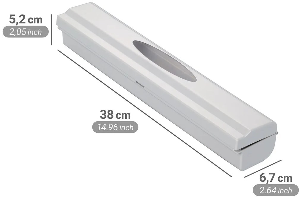 Wenko Obcinacz do folii spożywczej Perfect Cutter, jasnoszary