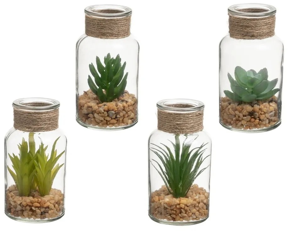 Sztuczne rośliny zestaw 4 szt. (wysokość 12 cm) Cactus – Casa Selección