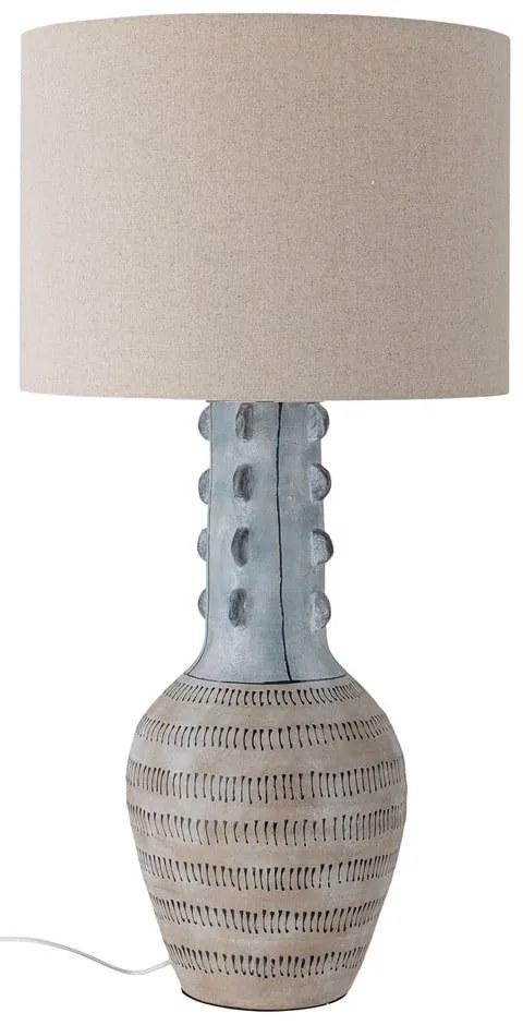 Jasnoniebieska lampa stołowa z tekstylnym kloszem (wysokość 90 cm) Gadiela – Bloomingville