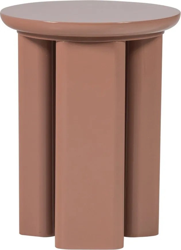 Okrągły stolik z połyskiem ø 40 cm Orivo – WOOOD