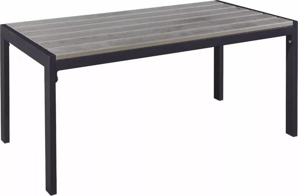 Stolik kawowy Alumo – nowoczesny niski stół balkonowy z aluminium, minimalistyczny design do wnętrz i na taras