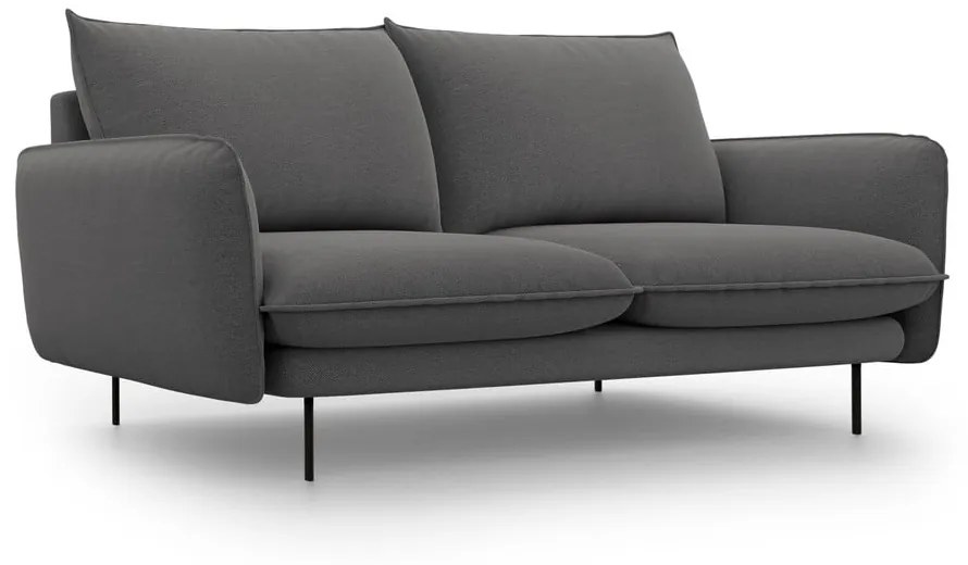 Ciemnoszara sofa Cosmopolitan Design Vienna, 230 cm