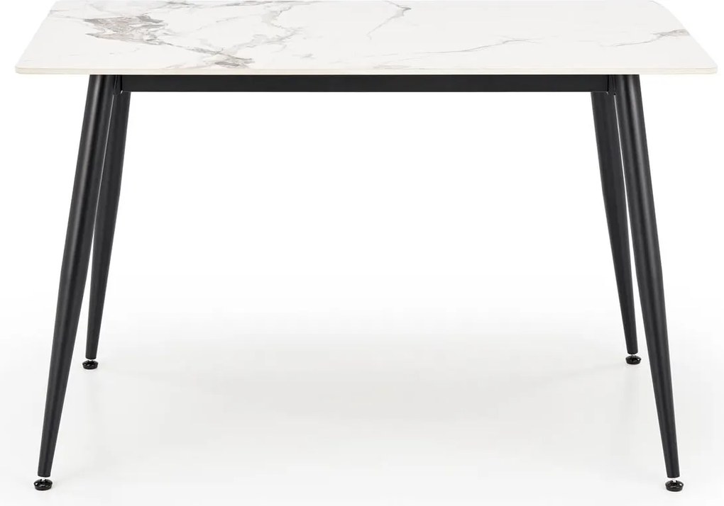 Stół z blatem ze spieku w efekcie marmuru Emilio 120 Halmar