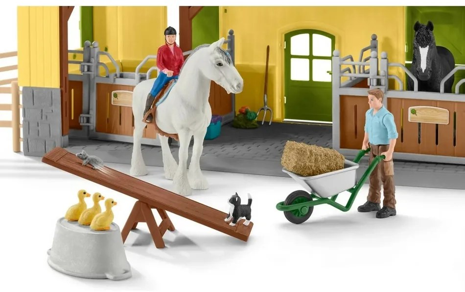 Schleich 42485 Stajnia z akcesoriami, 60 x 40 x 29,5 cm