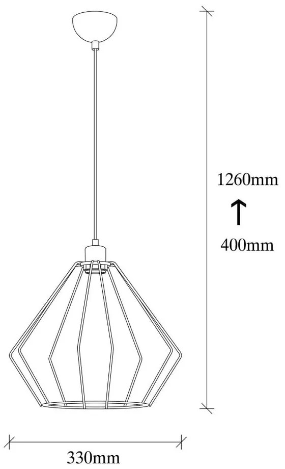 Czarna metalowa lampa wisząca Opviq lights Aristea
