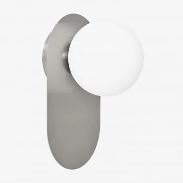 Kinkiet Nacariel Ze Stali Nierdzewnej I Szkła Chrome & ↑25 Cm - Sklum