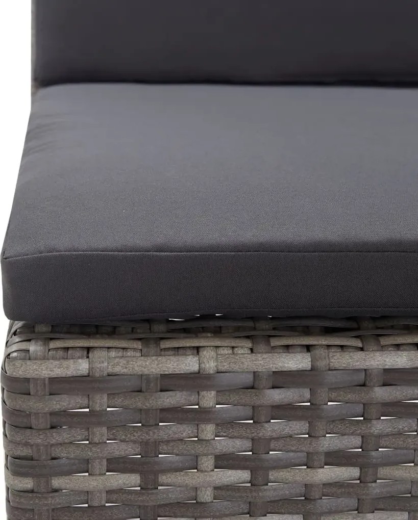 Zestaw szarych mebli ogrodowych - Naja 4X