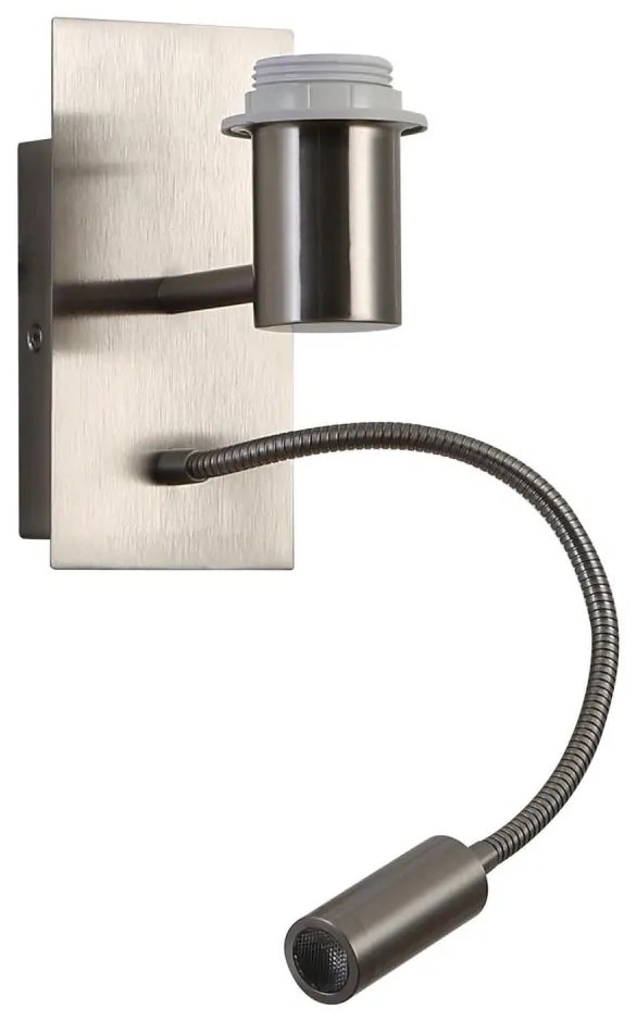 Brilagi - LED elastyczna lampa ścienna NUBILA 1xE27/25W/230V+LED/3W chrom mat