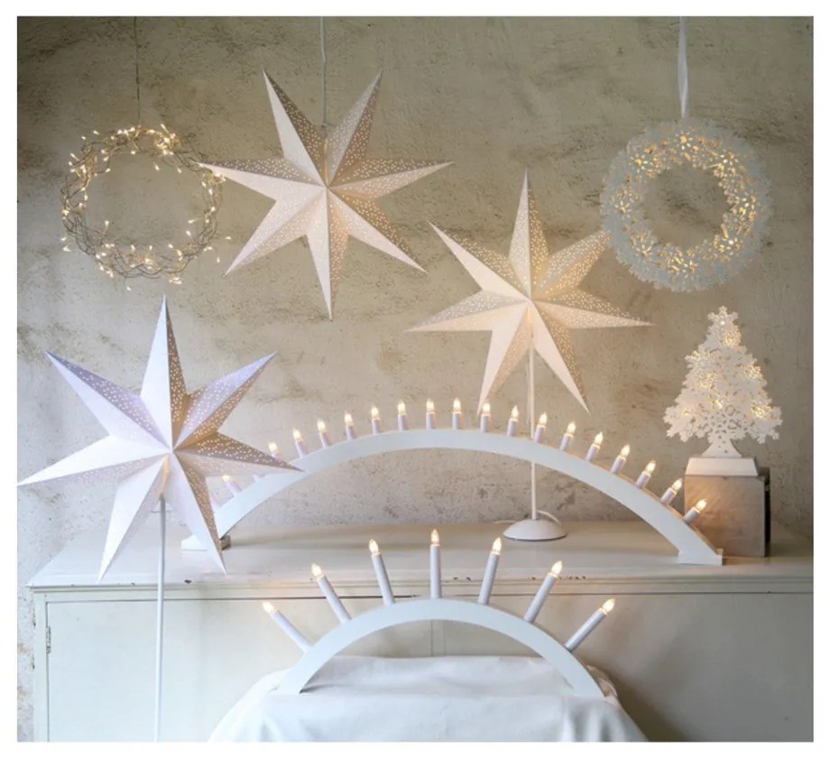 Biała dekoracja świetlna Star Trading Dot, ⌀ 54 cm