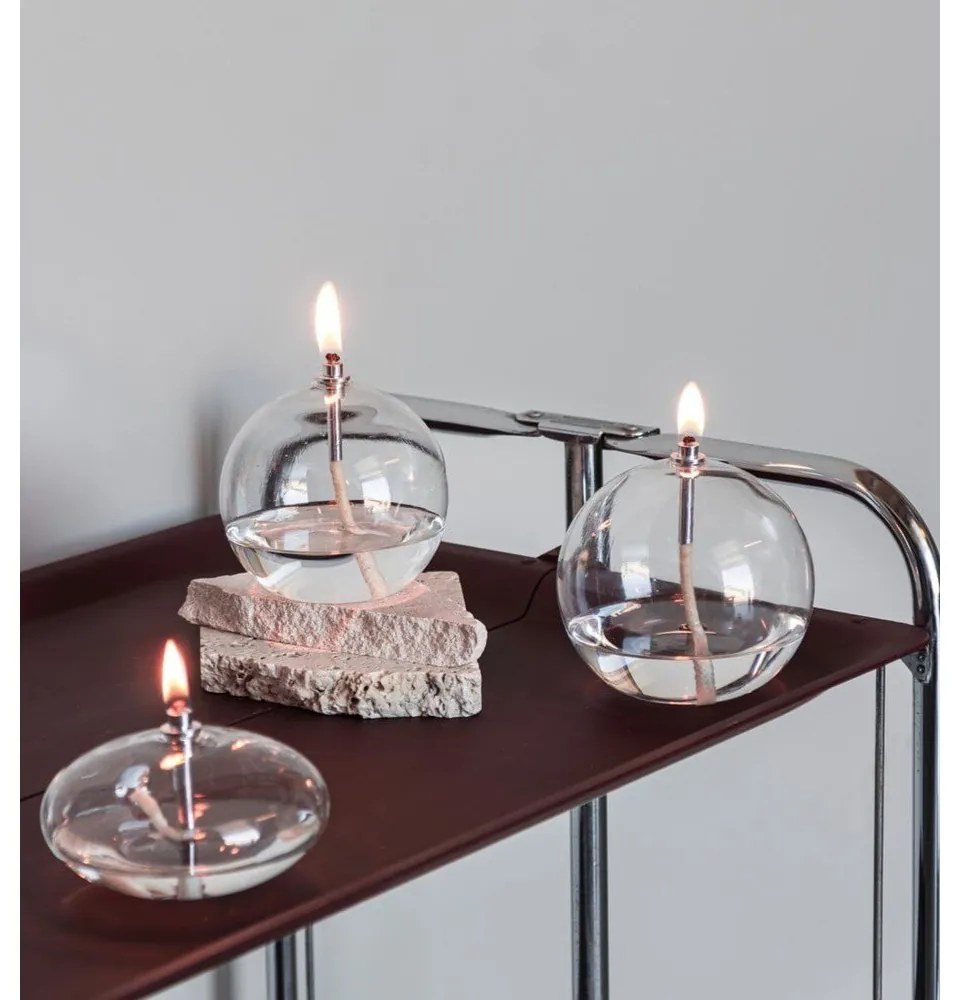 Szklana lampa olejna (wysokość 11 cm) Aura – Mette Ditmer Denmark