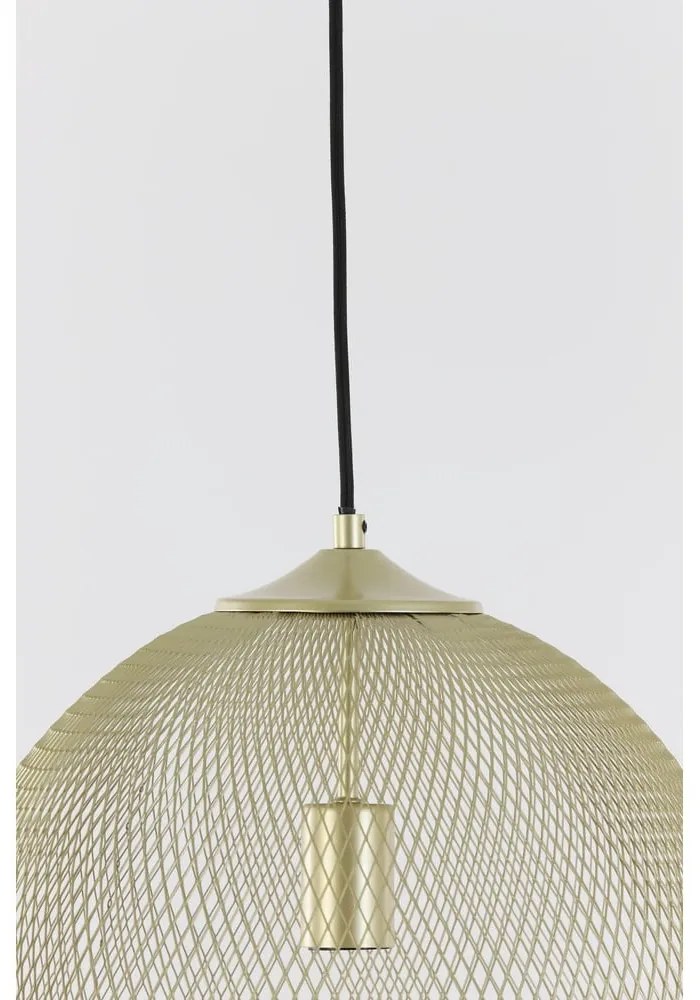 Lampa wisząca w kolorze złota z metalowym kloszem ø 40 cm Moroc – Light &amp; Living