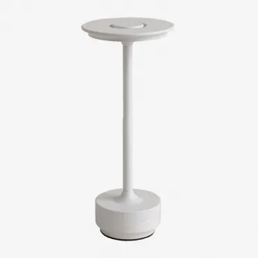 Bezprzewodowa Lampa Stołowa Led Rivkin Outdoor Biała - Sklum