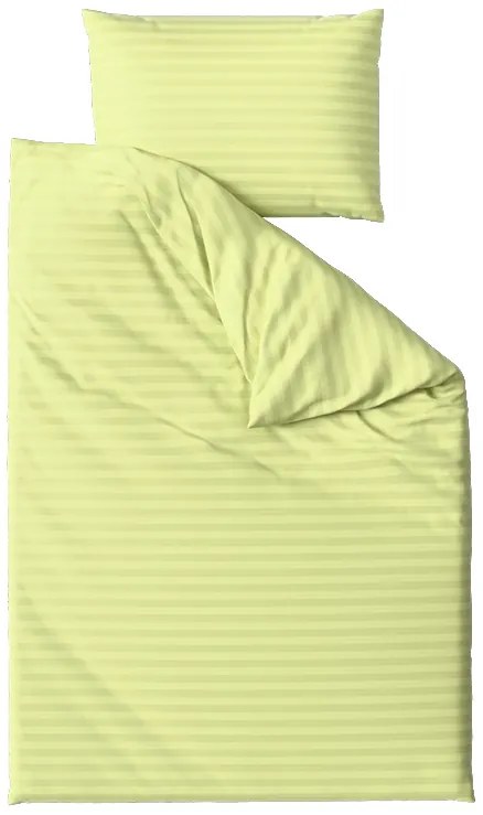 PrzytulneMieszkanie.pl PrzytulneMieszkanie.pl Hotelowa pościel z mikrofibry JASMINE pistacjowa - pasek 2 cm Rozmiar pościeli: 2 szt 70 x 90 cm | 200 x 220 cm