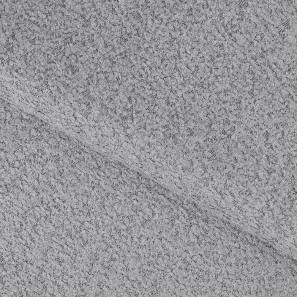 Szary rozkładany narożnik z materiału bouclé (lewostronny/w kształcie litery U) Feraria – ELTAP