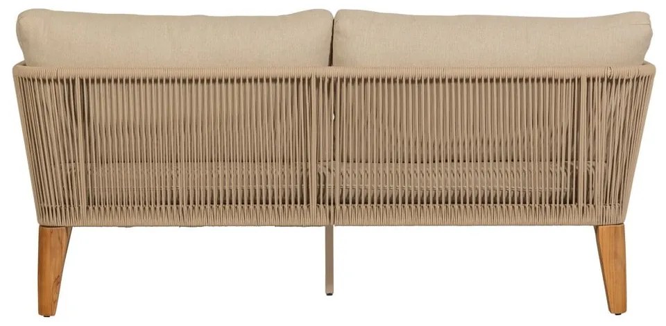 Beżowo-naturalna sofa ogrodowa z litego drewna dębowego San Remo – Exotan