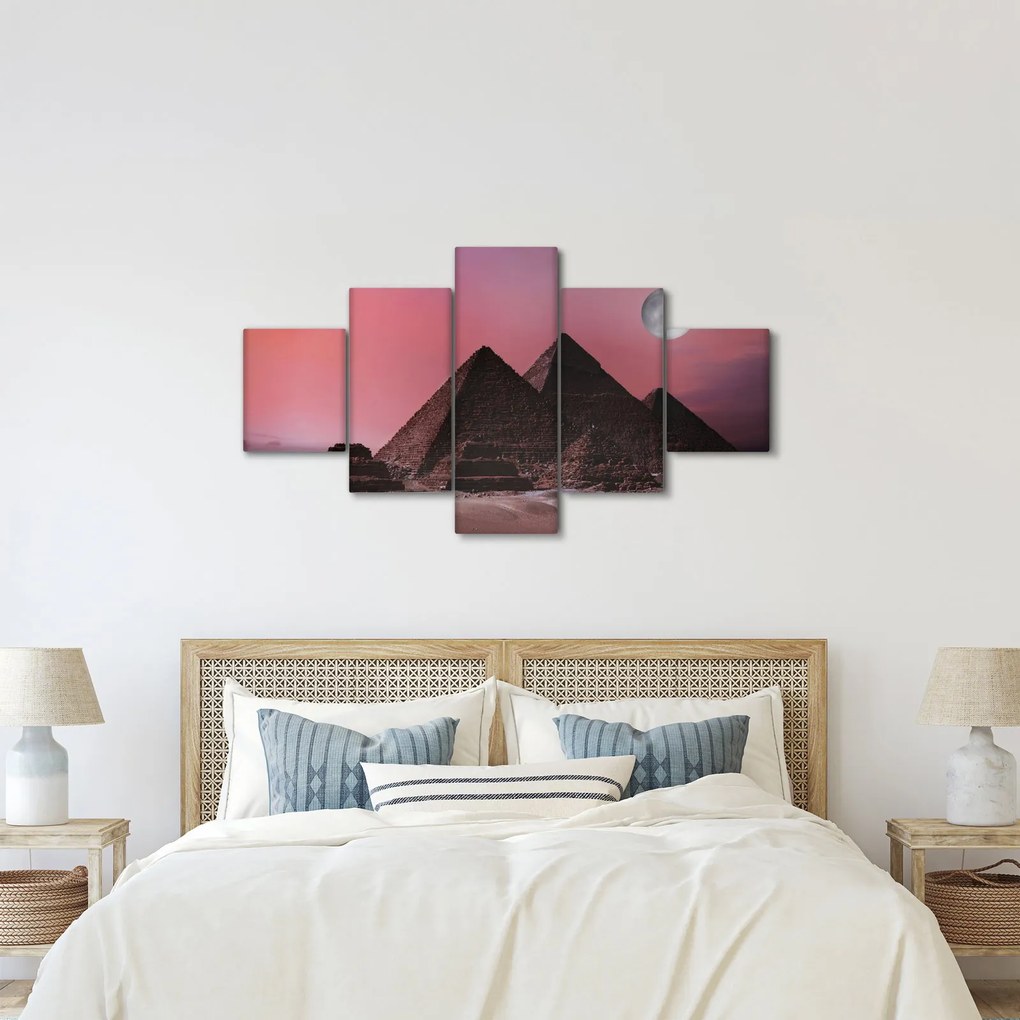Obraz - Piramidy w Gizie, Egipt (125x70 cm)