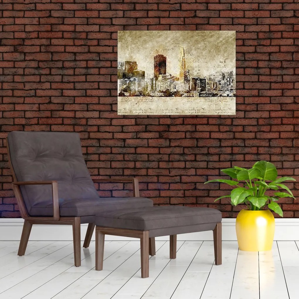 Obraz - Artystycznie ukształtowane miasto (70x50 cm)