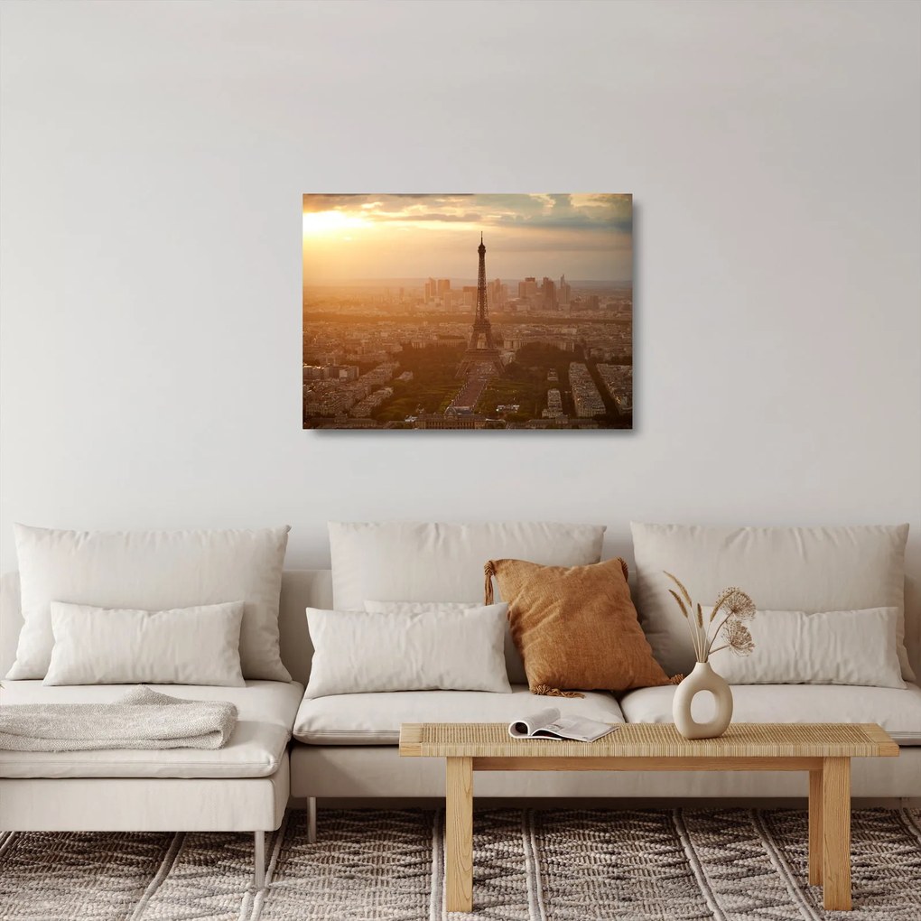 Obraz na szkle - Wieża Eiffla (70x50 cm)