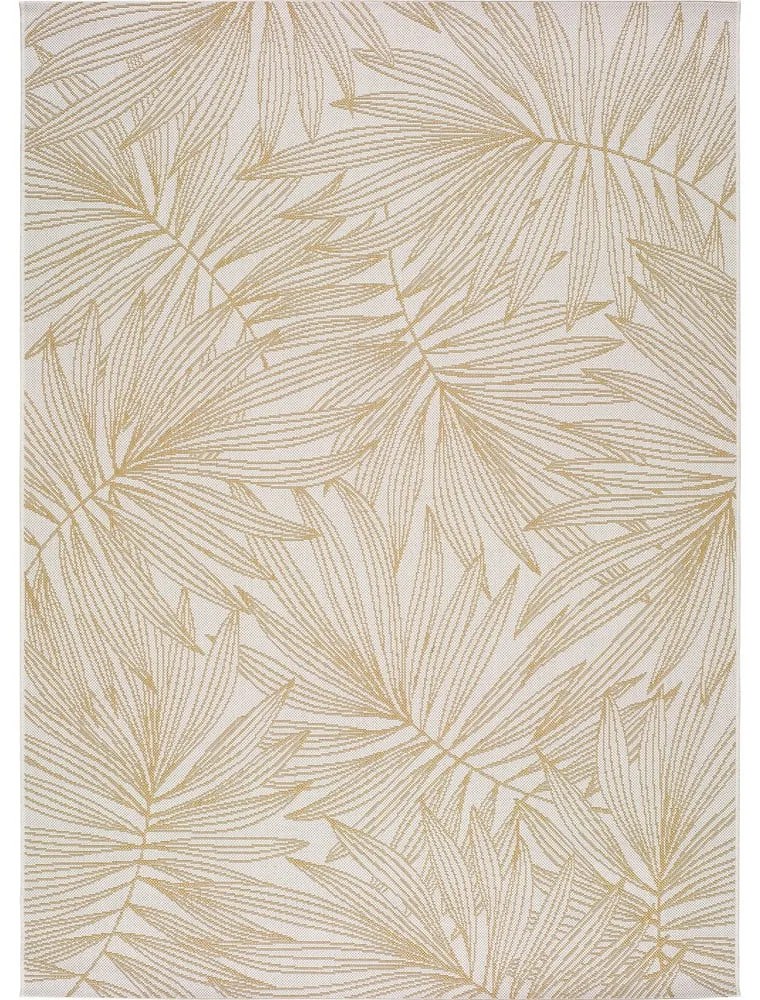 Beżowy dywan zewnętrzny Universal Hibis Leaf, 160x230 cm