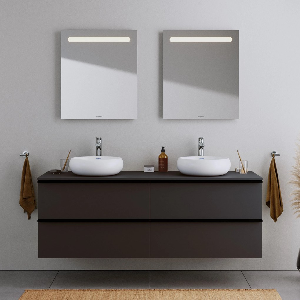 Duravit DuraVolo umywalka nablatowaOdlew mineralny - Ø40 cm