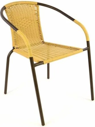 5-częściowy zestaw mebli ogrodowych,4 krzesła polirattan - stół szklany