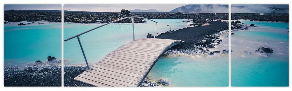 Obraz drewnianego mostu (170x50 cm)