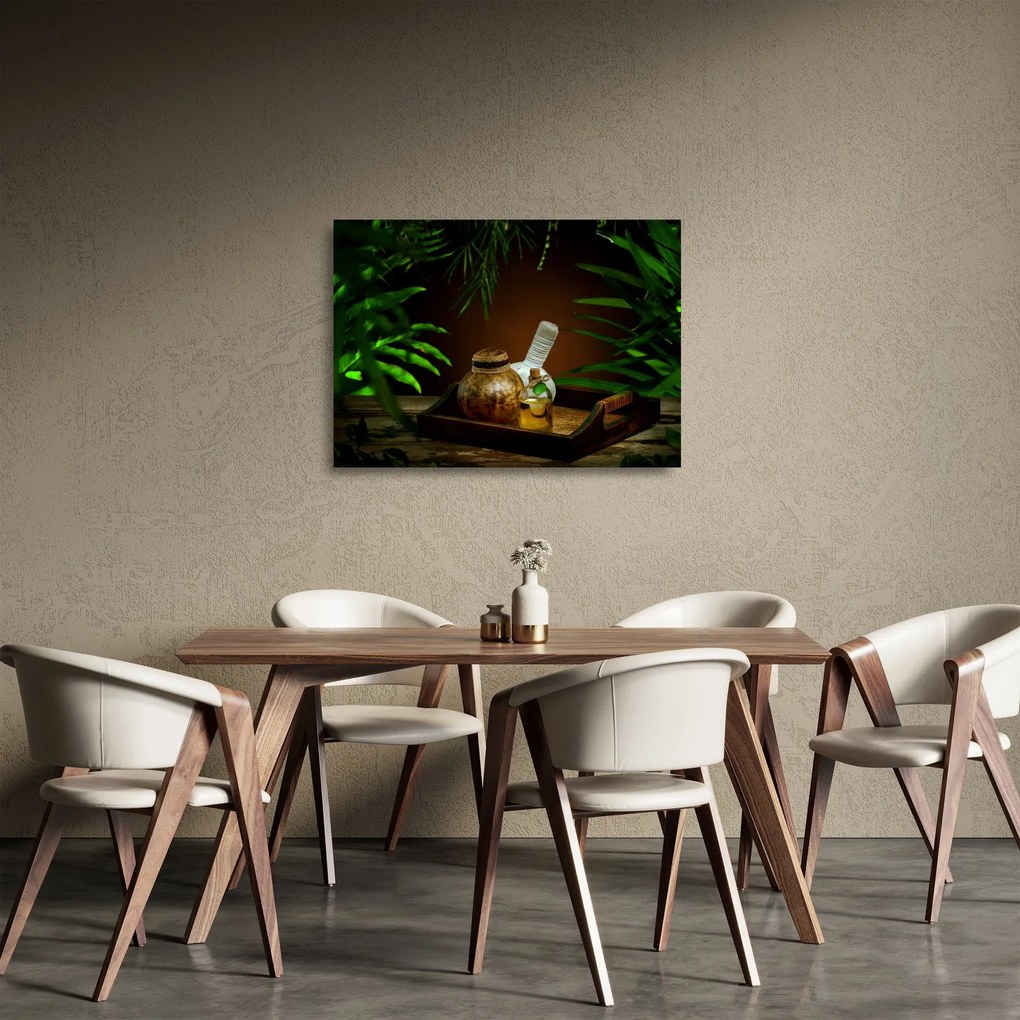 Obraz na szkle - rzeczy spa (70x50 cm)
