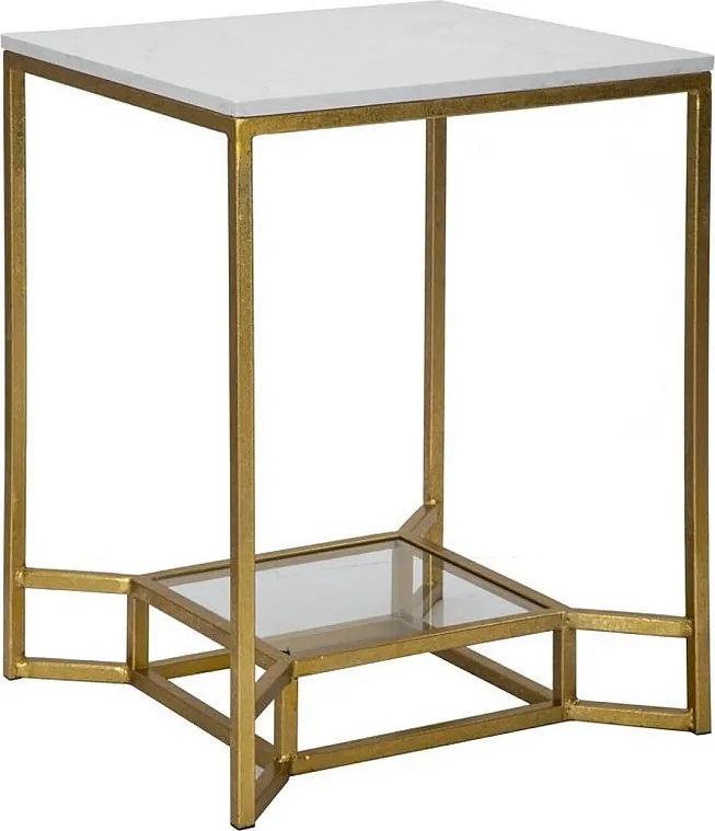 Stolik Kawowy VKH536, Złoto, 47x47x60 cm, Kendra Home