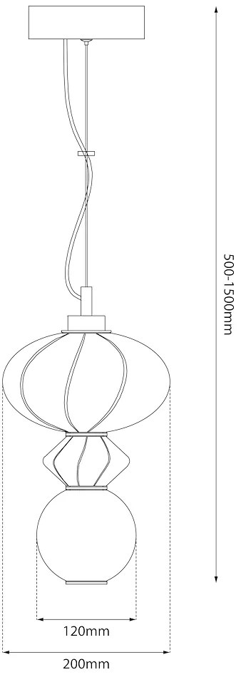 Lampa wisząca ASCOLI 8W LED