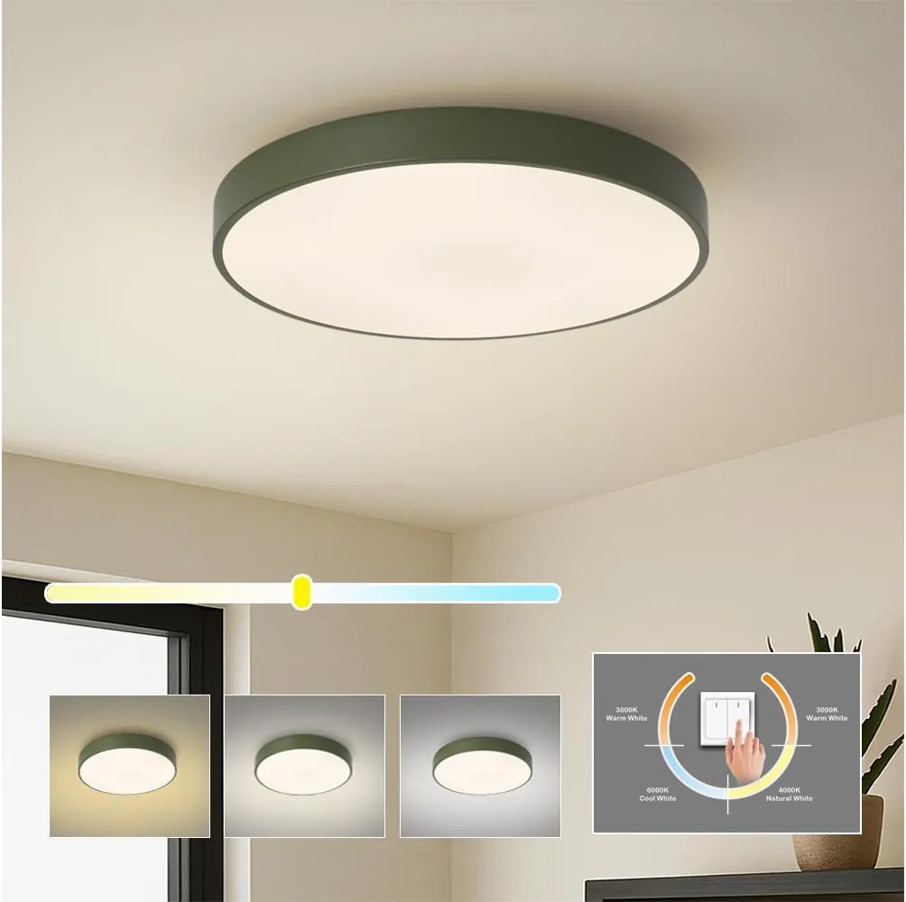 Brilagi - Lampa sufitowa LED POOL LED/60W/230V 3000/4000/6000K 50 cm zielona