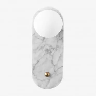 Lampa Ścienna Z Marmuru I Kryształu Eustace Marmur - Sklum