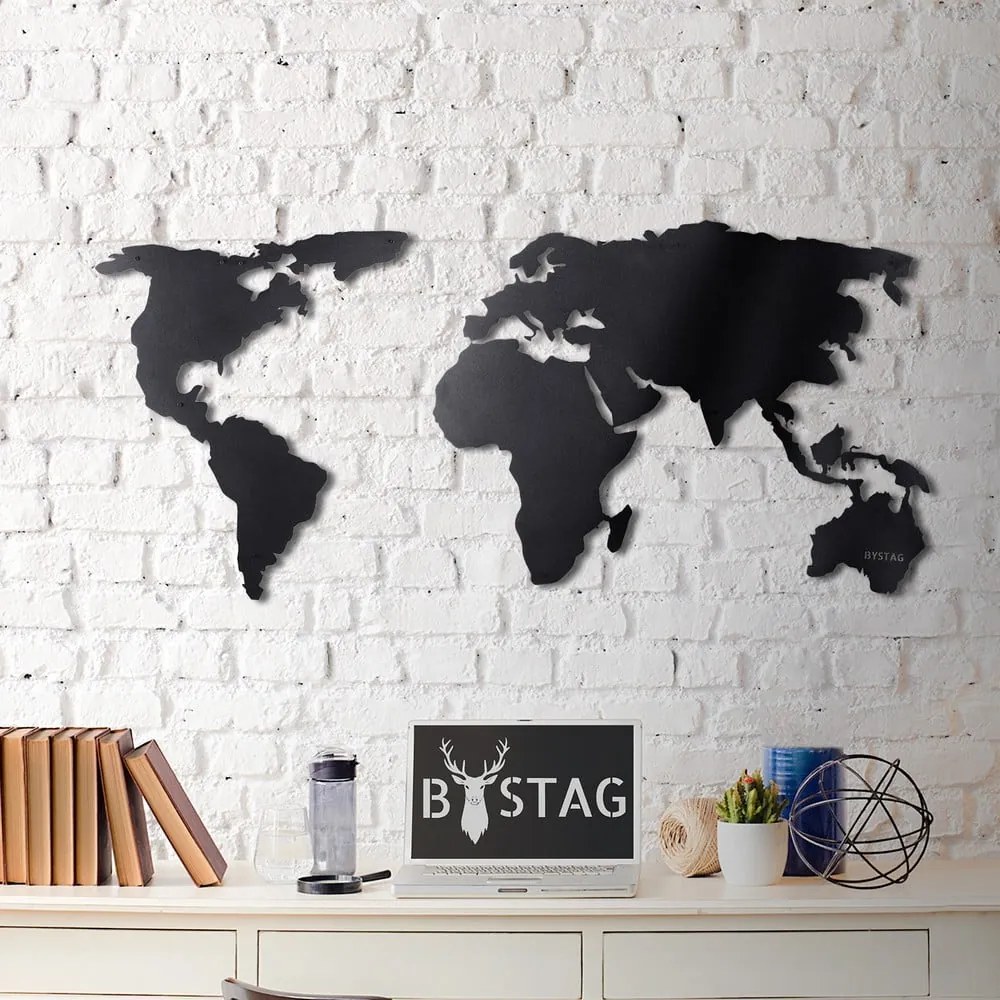 Mapa ścienna 120x60 cm Silhouette – Bystag