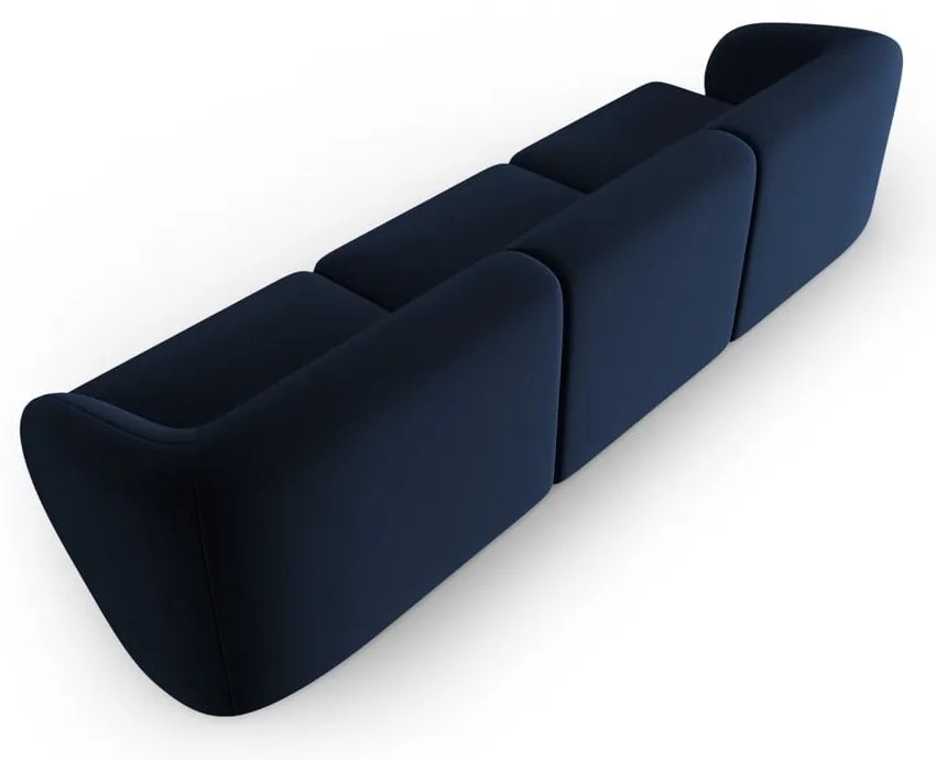Niebieska aksamitna sofa 266 cm Paolo – Milo Casa