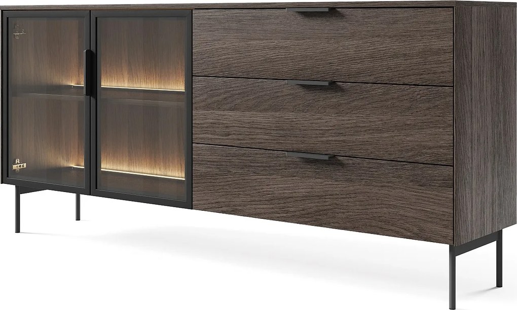 Komoda, dąb Dunin, 181,3 x 82,6 x 39,3 cm