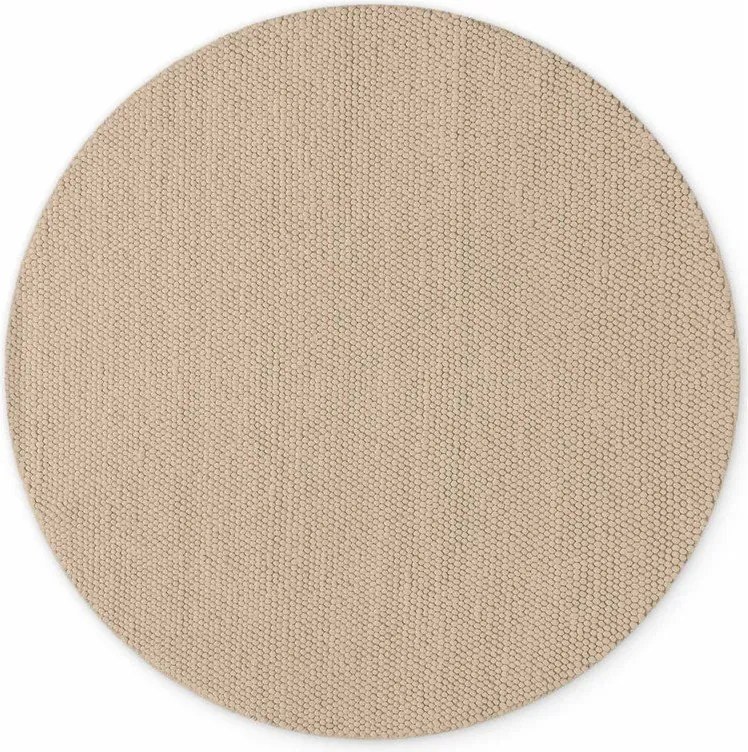 Beżowy wełniany okrągły dywan tkany ręcznie ø 200 cm Richmond Diana – Ted Baker