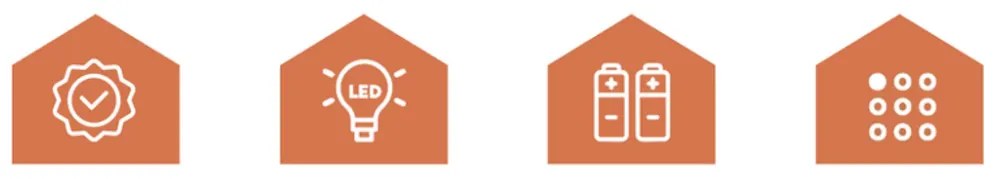 LED świeca słupkowa RUHHY 12,5 cm beżowa, zestaw 4 szt.