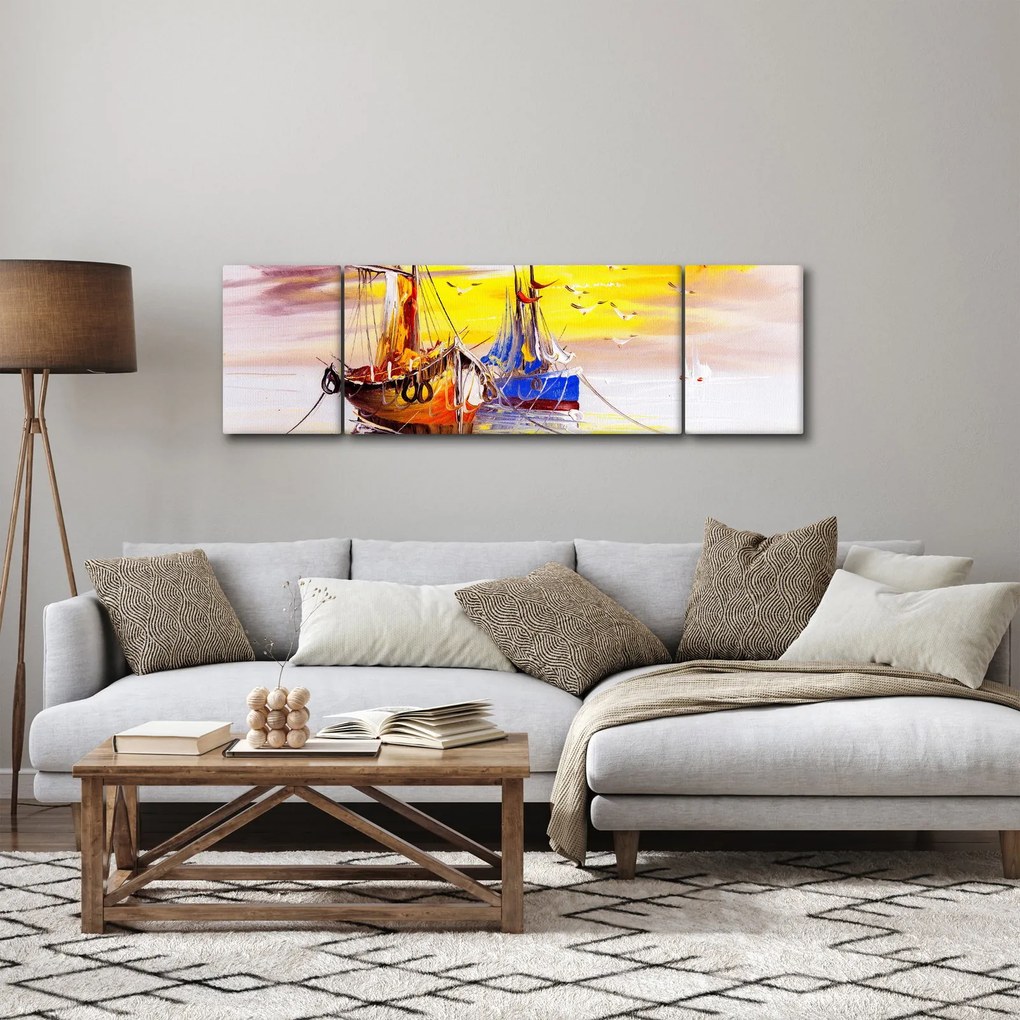 Obraz - Obraz statku (170x50 cm)