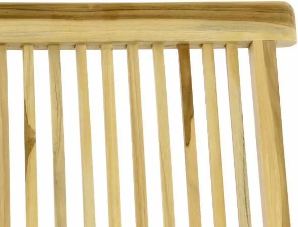 Składane krzesło ogrodowe DIVERO - drewno tekowe