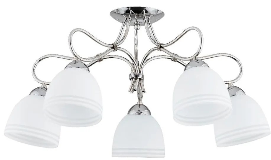 Żyrandol natynkowy FILA 5xE27/15W/230V chrom błyszczący