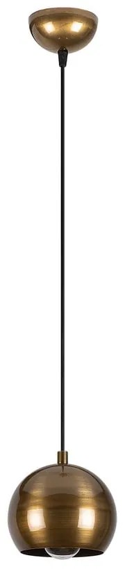 Lampa wisząca w kolorze złota z metalowym kloszem ø 30 cm Berceste – Opviq lights