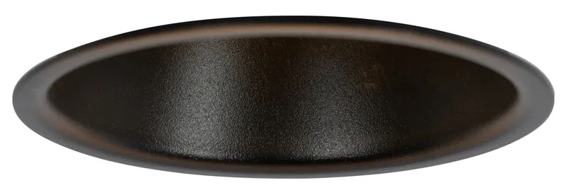 Zestaw 6 czarnych opraw LED GU10 50 mm IP44 - Dept