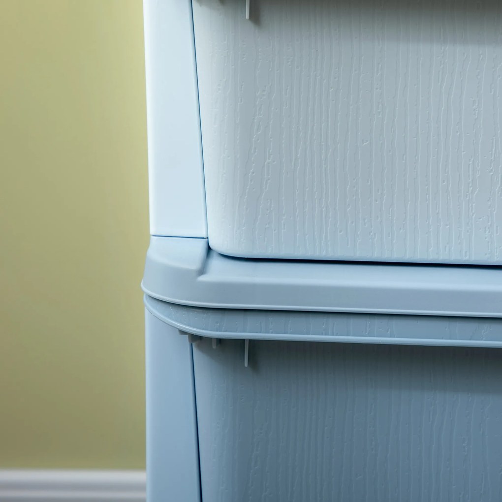 HOMCOM Szafka z szufladami dla dzieci, pudełka na przechowywanie z 6 poziomami, meble dla dzieci